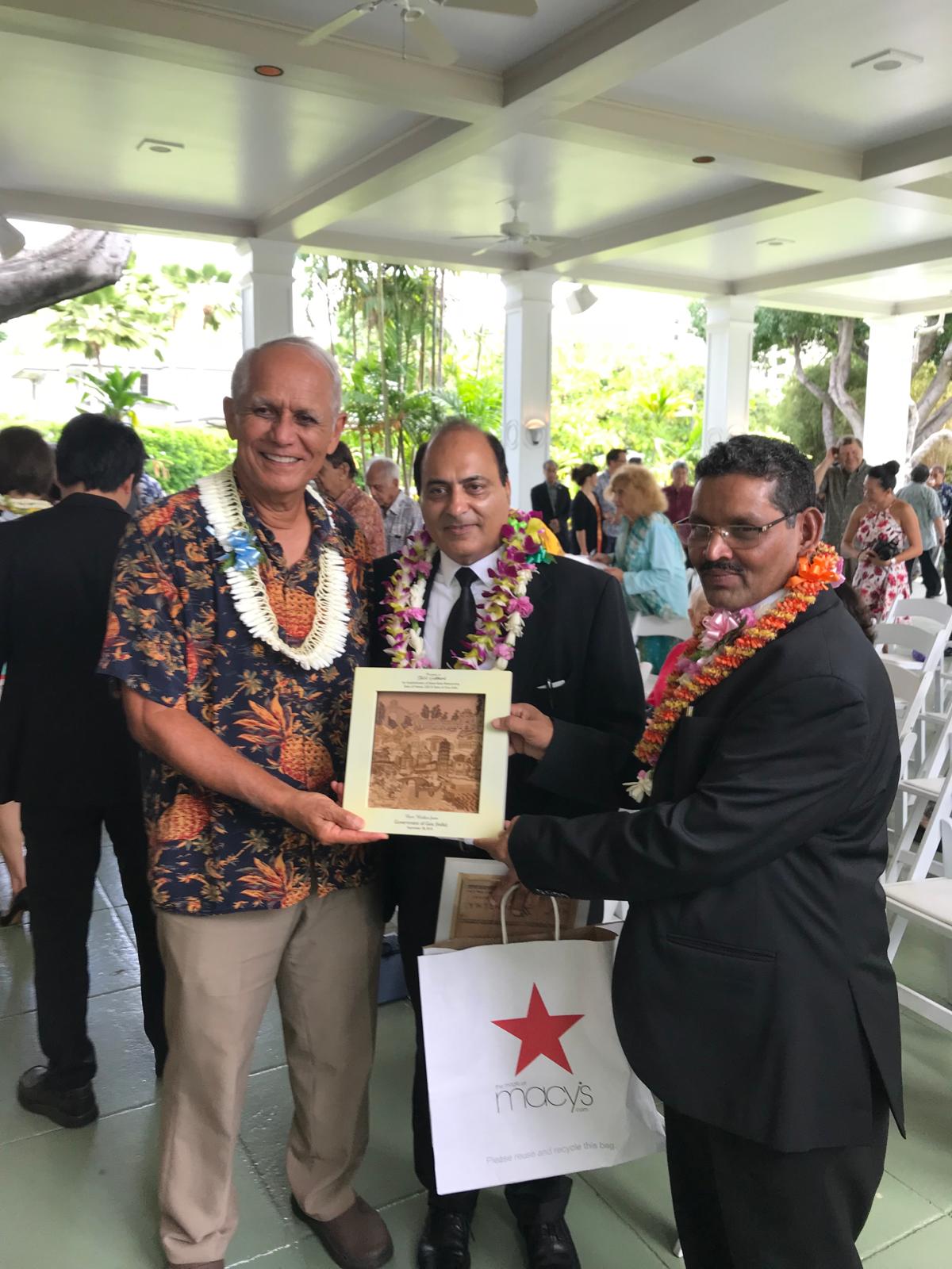 GIIP members attended the signing ceremony of Sister State Relationship between Hawaii and Goa, India and met with Hon. Governor, David Y. Ige and First Lady, Dawn Ige at Washington place in Honolulu in September 2018.