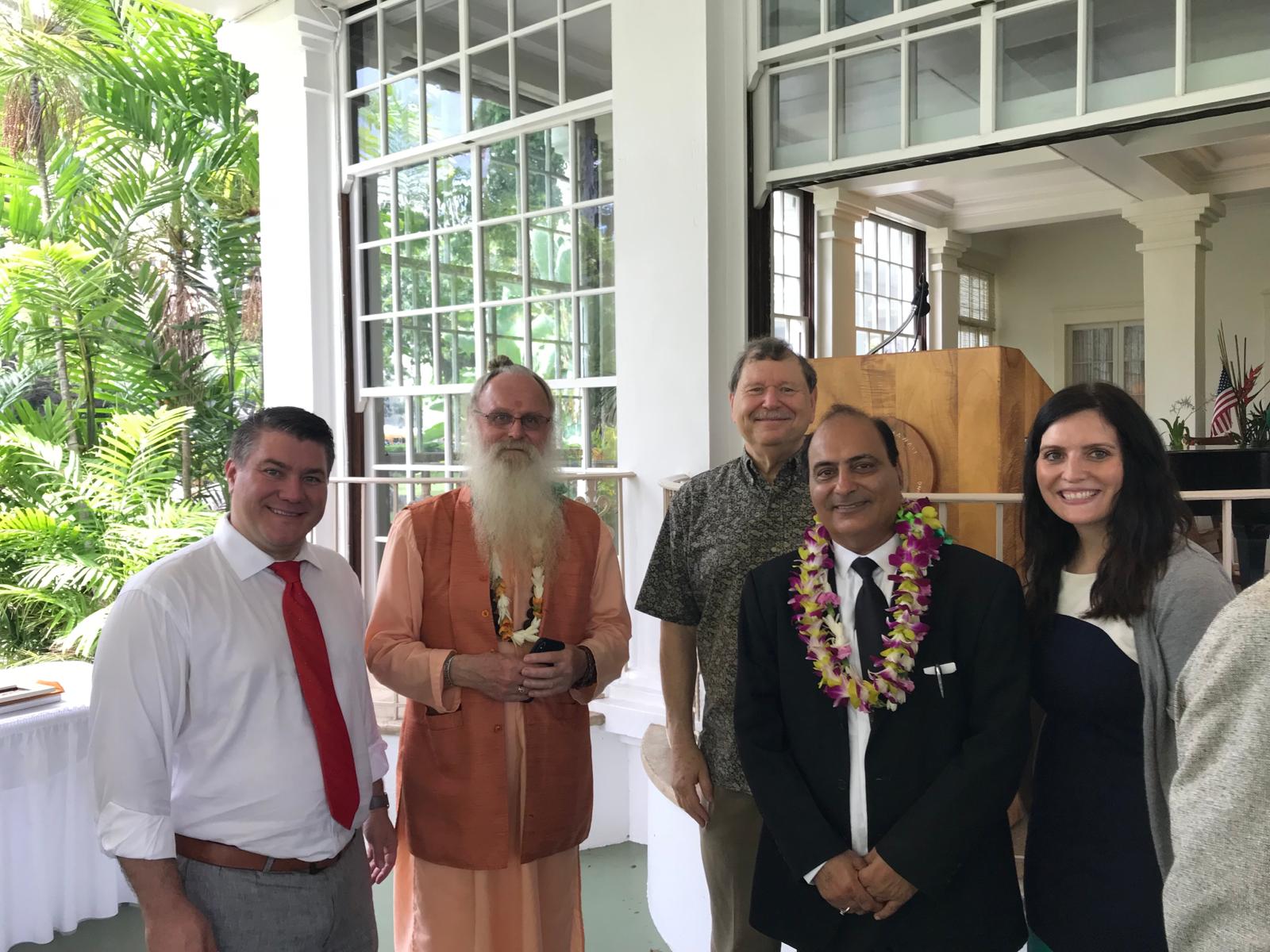 GIIP members attended the signing ceremony of Sister State Relationship between Hawaii and Goa, India and met with Hon. Governor, David Y. Ige and First Lady, Dawn Ige at Washington place in Honolulu in September 2018.