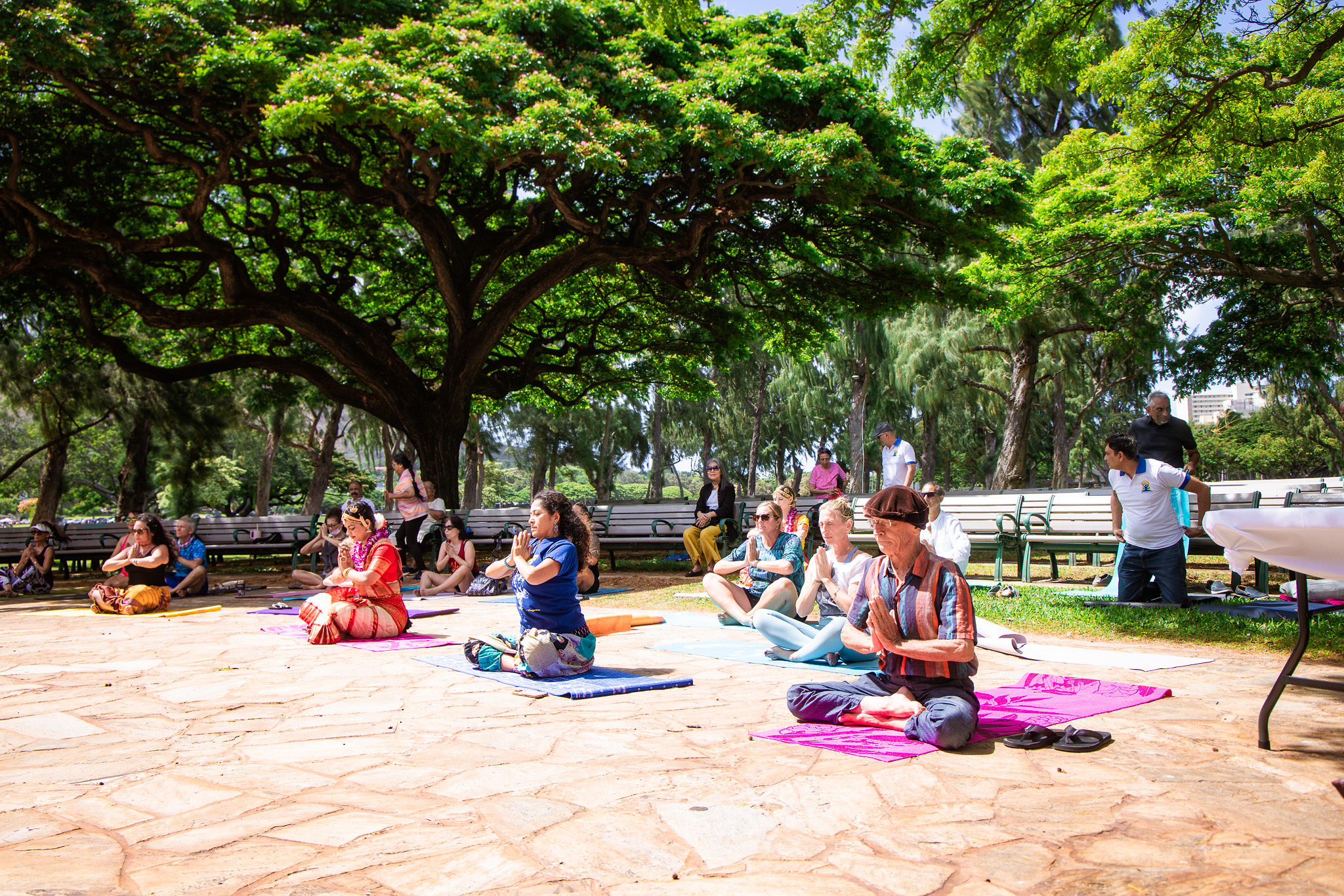 7th International Yoga Day celebration by Gandhi International Institute for Peace (GIIP), Hawaii.