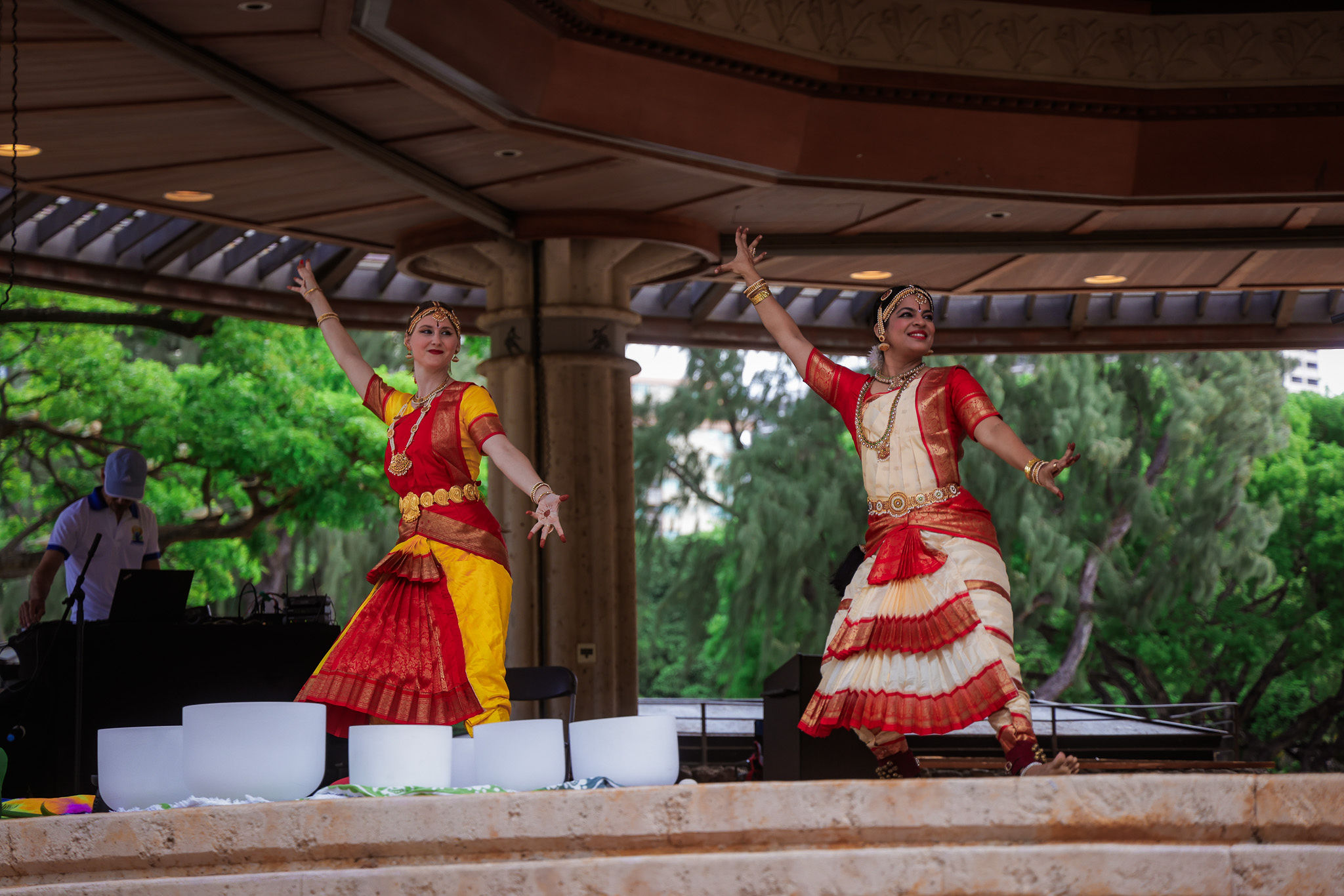 Bharat Natyam dance performance by Dr. Akshatha Bhat and Elizabeth Mager